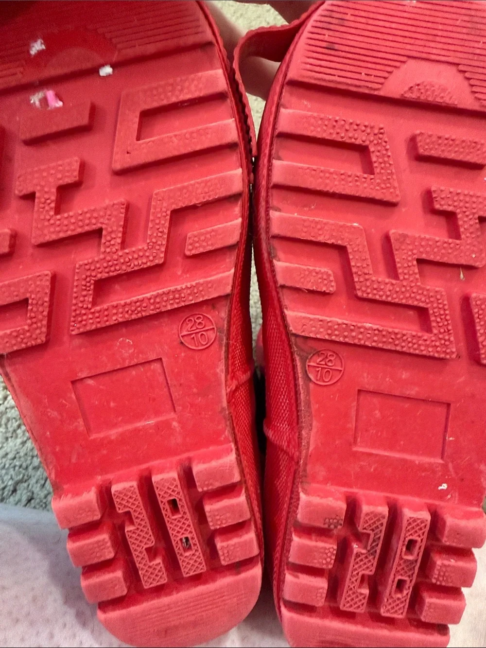 Kids Red Waterproof Rain Boots